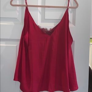 Free people pink lace top